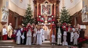 Sternsinger von St.Laurentius und Herz Jesu beim Aussendungsgottesdienst